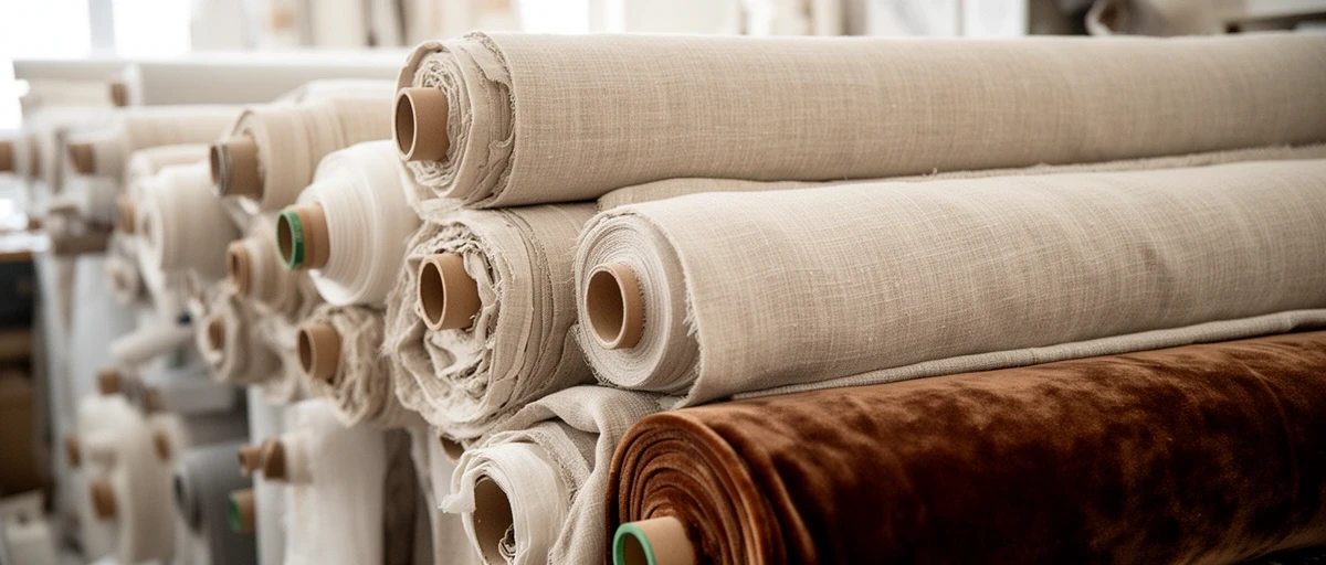 Stoffrollen im Atelier Gutswerk QN