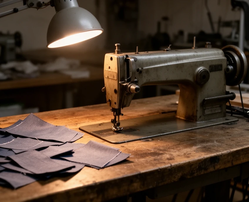 Naehtisch in der Werkstatt Gutswerk QN