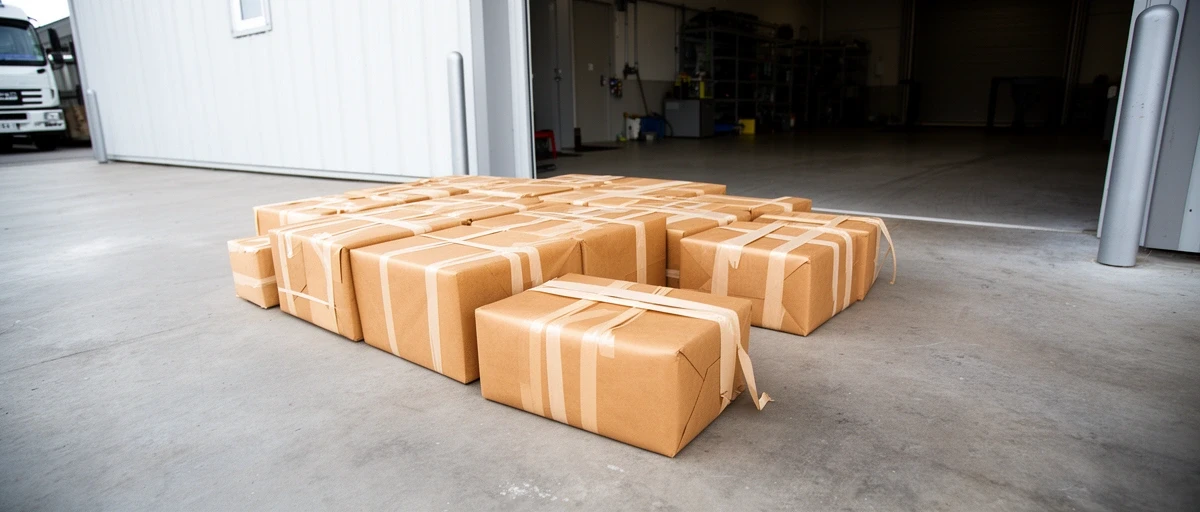 Versandfertige Pakete